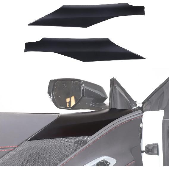 Inner Door A Pillar Lower Panel Trim Cover Compatible with Chevrolet Corvette C8 2020-2026, ABS Inner Door Panel Armrest Cover Trim, Inner Door Panel