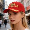 Soviet Union Letters Embroidered Cotton Baseball Cap Adjustable Fashion Outdoor Hat For Men And Women