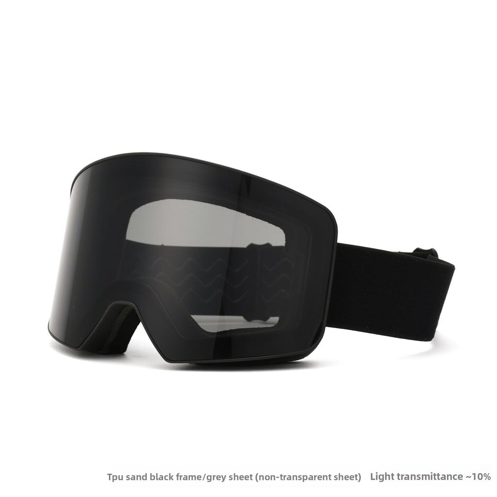 Ski Glasses Snow Goggles Double-layer Anti-fog Cylindrical Outdoor Snow Sports PC Ski Goggles