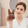 Fluffy Gothic Rabbit Compact Stitched Bunny Bag Pendant Halloween Plushie  Cosplayers