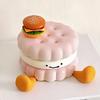Sandwich Cake Silicone Mold Set, Set of 3, Round Stuffed Cake Baking Molds for Desserts, Pink