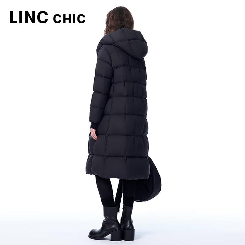 Jinyujie Women's 2025 Winter Hooded Long Puffer Down Jacket