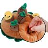 Kuishi Carrot Field Sweet Potato Field Nose Work Squeaky Rustle Pocket Toy, 1 Piece, Mixed Colors