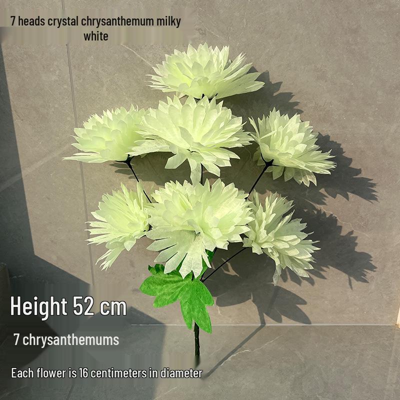 Qingming Chrysanthemenstrauß: Seidenblumen (künstlich) für das Gräberfegen und Friedhofsgedenken