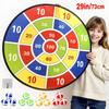 1SET Large Youth Dartboard Set - Contains 12 Colorful Sticky Darts To Enhance Hand-eye Coordination and Fold for Portability