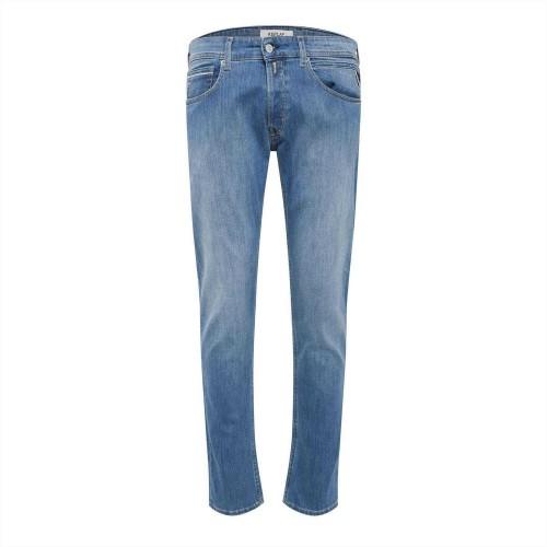 Replay Mens Cotton Denim Straight Jeans