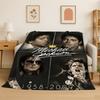 Retro MJ Michael Jackson Pop karaliaus minkštas flanelinis pledas, jaukus pledas lovai, sofai, miegamajam, svetainei, kelionėms vaikui