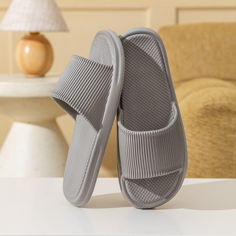 Womens Mens Couple Summer Thick Soled Non Indoor And Outdoor One-piece Slippers