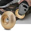 2Pcs 100mm & 3.3'' Carbide Wood Sanding Carving Shaping Disc for Angle Grinder Grinding Wheel