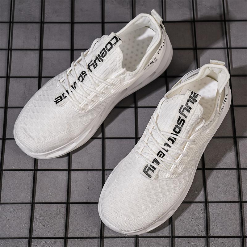 Hot Sale Pink Casual Sneakers Women Men Blade Shoes Big Size 46 Light Breathable Running Shoes Shoes Men Mesh Sports Sneakers