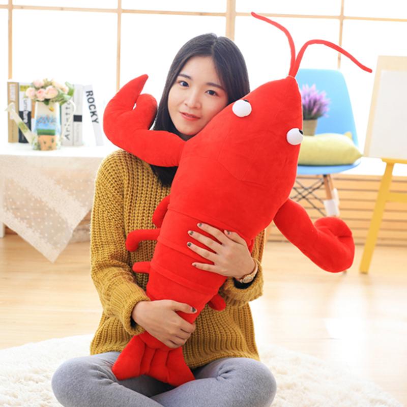 30/55/80cm Cute Cartoon Lobster Plush Toy