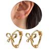 Butterfly Knot Earrings Bowknot Studs Ear Rings Ornament for Trendy Individuals