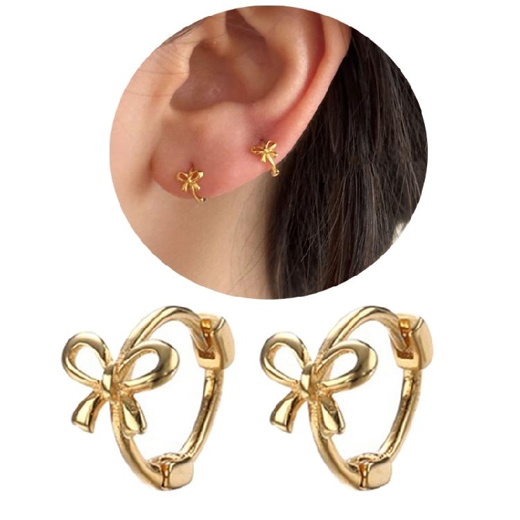 Butterfly Knot Earrings Bowknot Studs Ear Rings Ornament for Trendy Individuals