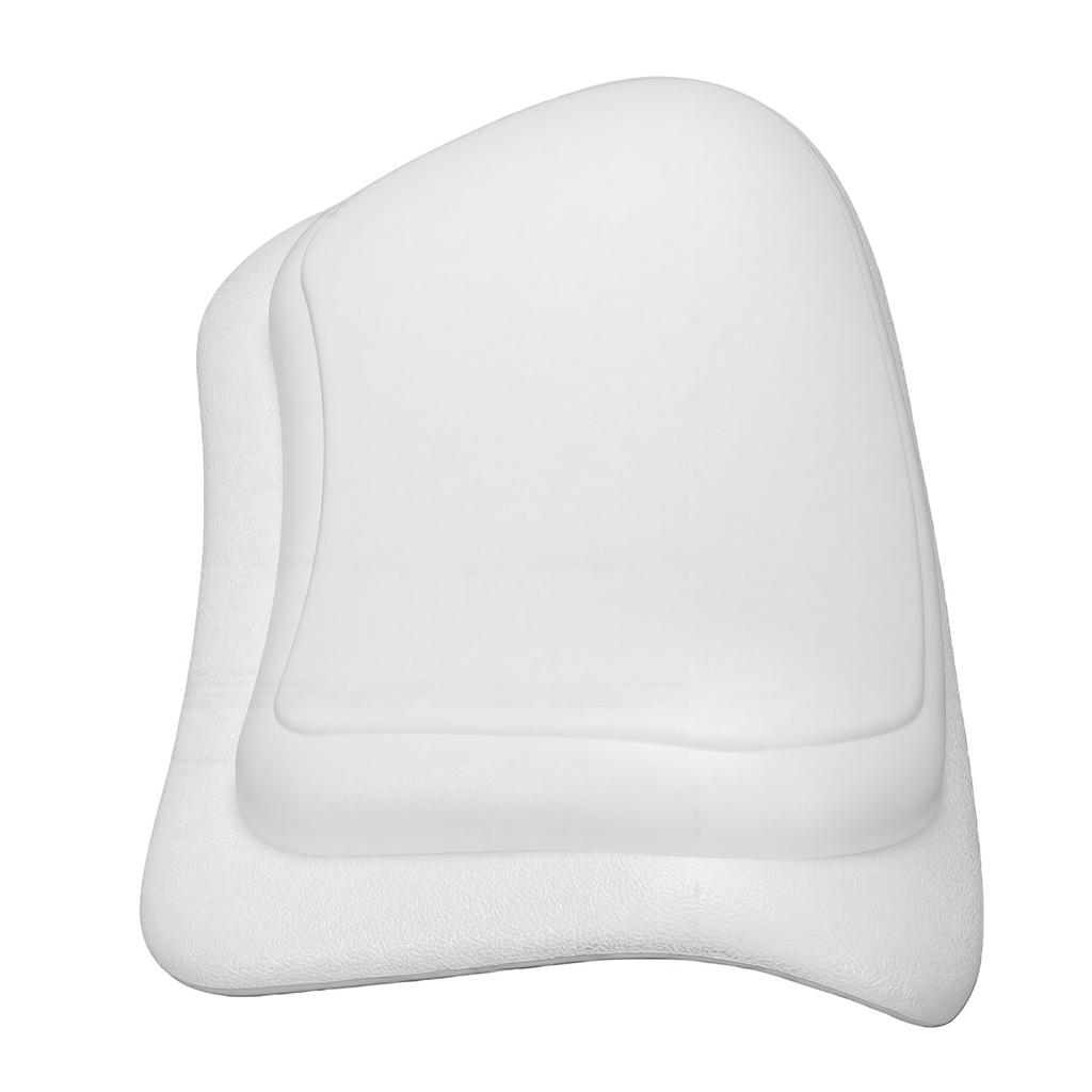 Bath Pillow High Elastic Soft Relaxing Portable Bathtub Pillow for Arc Round Oval Tubs White Length 31cm Width 20cm