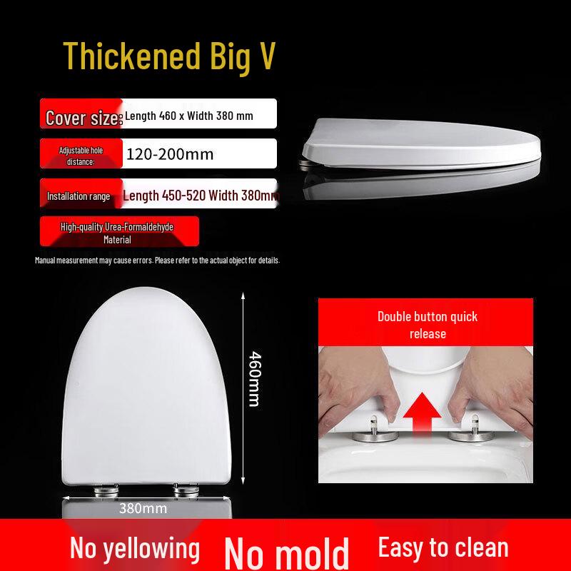 MDNG Square Urea-Formaldehyde Toilet Seat