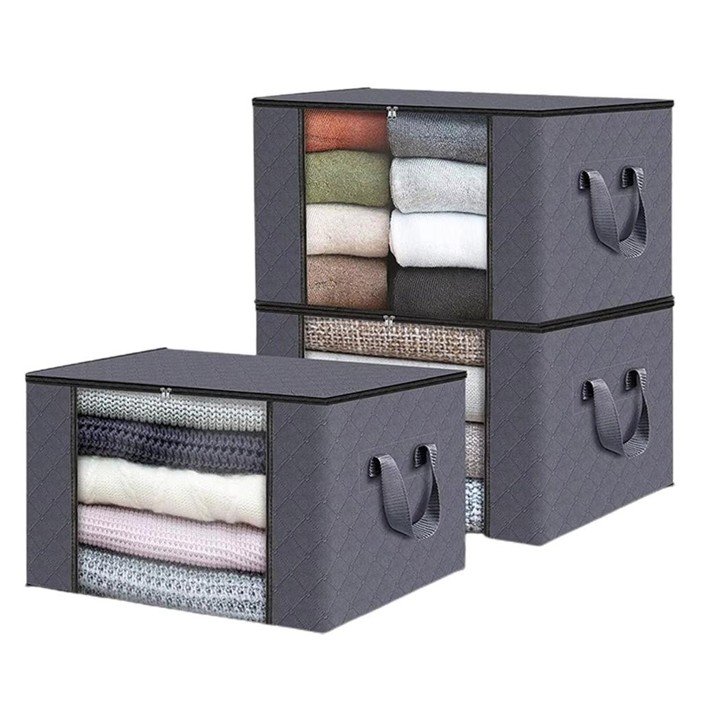 Foldable Bed Storage Container With A Transparent Window And A Lrge Capacity Bed Undergarments Storage Box Clothing Storage Bag