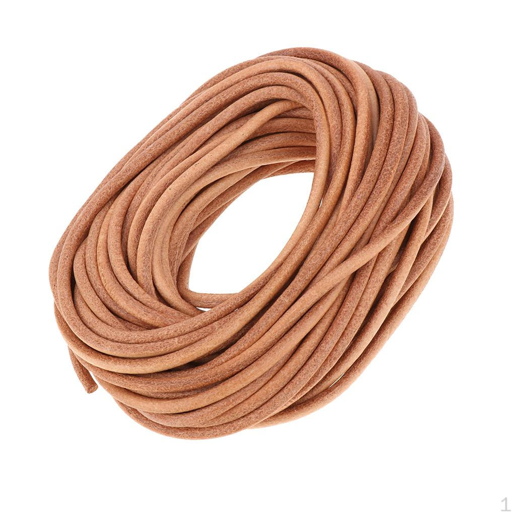 Meters Leather Cord for Jewelry Making, Crafting, Sewing, Knotting