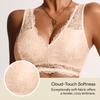 Zeriluna Lace V-neck Push-up Bra: Sexy, Skin-friendly, Breathable, Seamless, Comfortable, Fashionable Design with Beautiful Back.