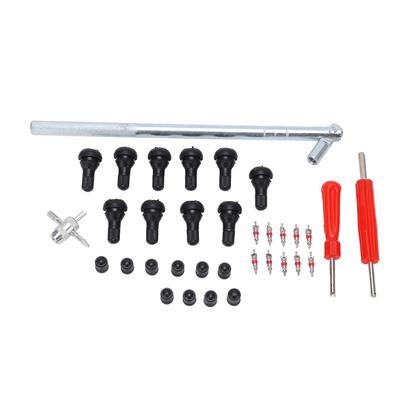 34 Pieces Valve Stem Puller Tool Valve Core Remover Tire Repair Installer for RV Automobile Bicycle
