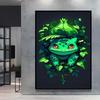 Japanese Anime Canvas Paintings  Pikachu Poster Cartoon Character Picture Bright and Clear Colors High Quality Home Decor