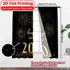 2D Flat Printing,2pcs 2026 Celebration(5) Popular Fashionable Curtains Polyester Curtains Gifts Suitable for Bedroom & Living