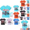 Vibrant Children's Roblox Game Print Short Sleeve Youth Boys Round Neck Casual T-shirt