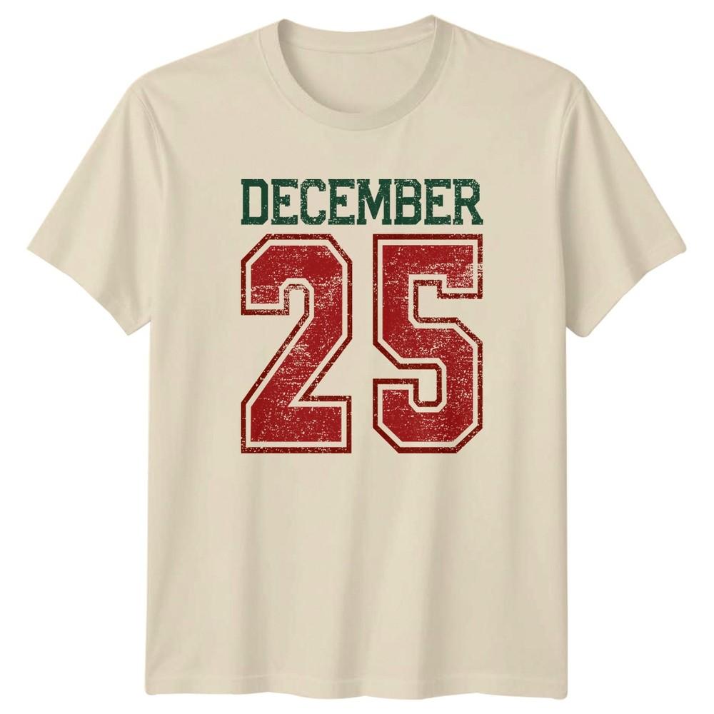 December 25 Christmas Holiday Mens TShirt Womens Graphic Tee Unisex T-Shirt S
