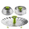 Foldable Stainless Steel Lotus Steamer Rack 9/11 Inch Expandable Mesh Food Steaming Tray Universal Pot Steamer for Home Kitchen