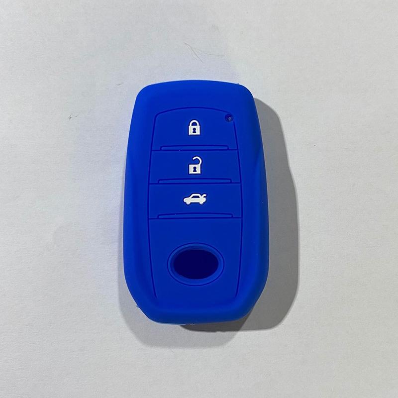 Silicone Car Key Case Cover For Toyota Chr Rav4 Auris Avensis Prius Aygo Camry Corolla Land Cruiser 200 Prado Crown Key