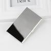 Water-Resistant Stainless Steel Business Card Holder Slim Silver Metal Pocket Case for Men Women Client Meeting Office Carry
