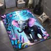 Flowers Butterfly Elephant Printed Carpet for Bedroom Living Room Bedside Sofa Floor Mat Modern Home Decor Area Rug Large Size