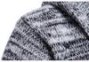 Men's Hooded Cardigan: Spring/Autumn Knit Sweater Jacket Y913