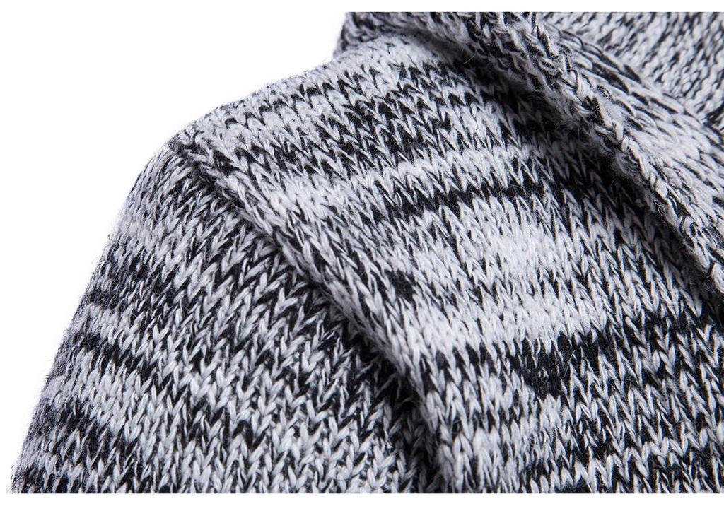 Men's Hooded Cardigan: Spring/Autumn Knit Sweater Jacket Y913