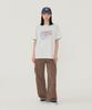 COVERNAT WOMAN Oversized Vintage Graphic T-Shirt Navy