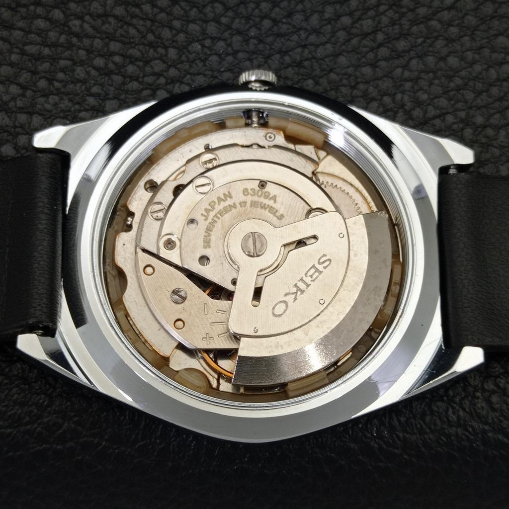 AUTOMATIC VINTAGE REFURBISHED SEIKO 5 JAPAN 6309A MENS WHITE WATCH a441380-5