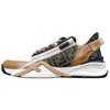 Fendi Pantofi casual cu șireturi din piele, cu tops jos, pentru bărbați, alb-maro 7E1392AJZHF1PXJ