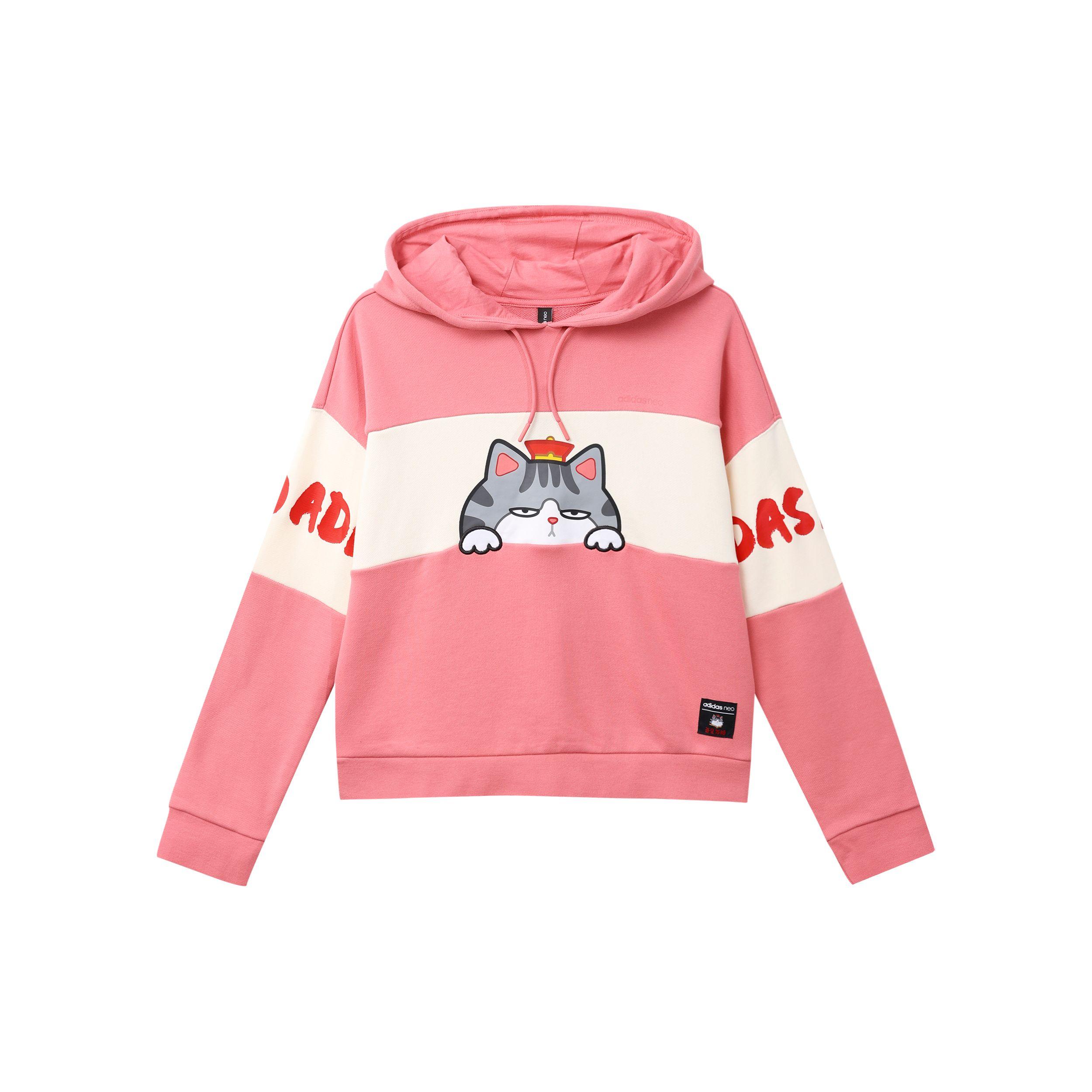 

Adidas Neo Retro Graphic Hooded Sweatshirt Women s Pink GP5737 XL