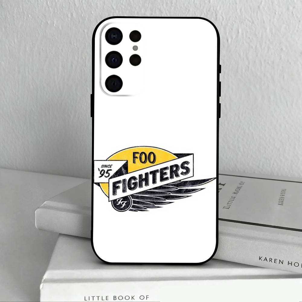 Hochoktanige Band Foo Fighters Handyhülle Für Samsung S25,S24,S21,S22,S23,S30,Ultra,S20,Plus,Andere Weiche Schwarze Hülle