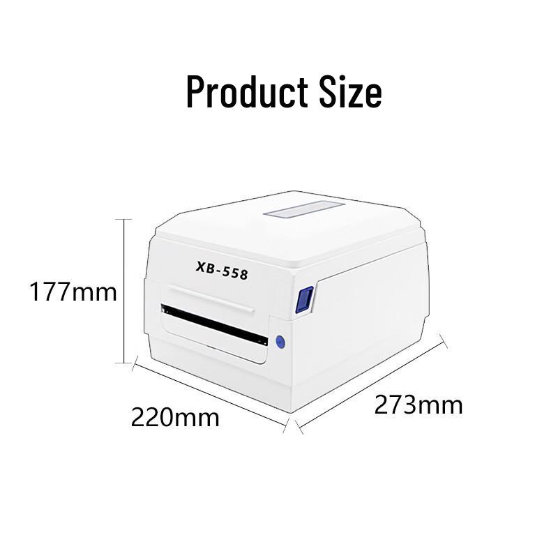 Fumaton Thermal Transfer Barcode Printer CN plug (adapter included)
