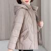 Plus Size L-5XL Fashion Female Coat Winter Jackets Hooded Loose Thick Warm Middle Age Women Parkas