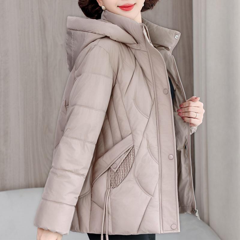 Plus Size L-5XL Fashion Female Coat Winter Jackets Hooded Loose Thick Warm Middle Age Women Parkas