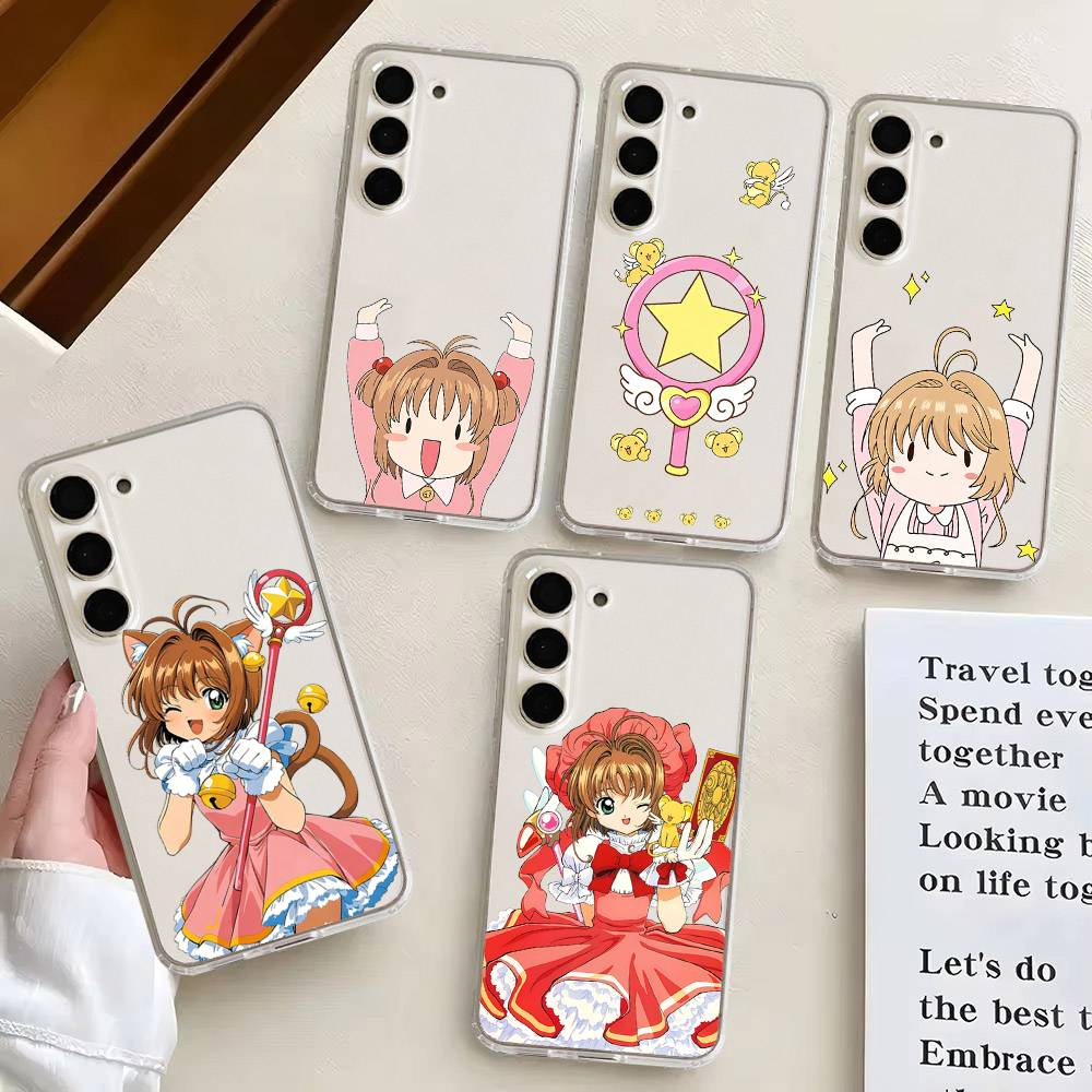 Cute C-Cardcaptor Sakura-s For Samsung Galaxy A52 A12 A51 S21 Edge S22ULTRA S23 S20LITE Plus Ultra Transparent Cover
