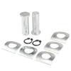 Set di bulloni per pedane poggiapiedi in lega di alluminio Kit di montaggio a vite per pedale del piede per moto Dyna Sportster 883 1200 Pezzo di ricambio