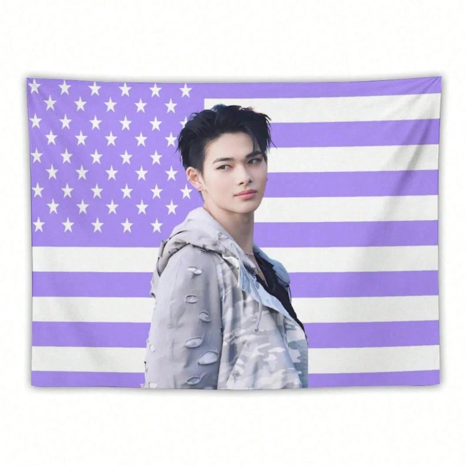 Enha  Tapestry Inspired  Kpop Tapestry Wall Hanging  Fanroom Decoration Engene 74x94cm(29x37in)