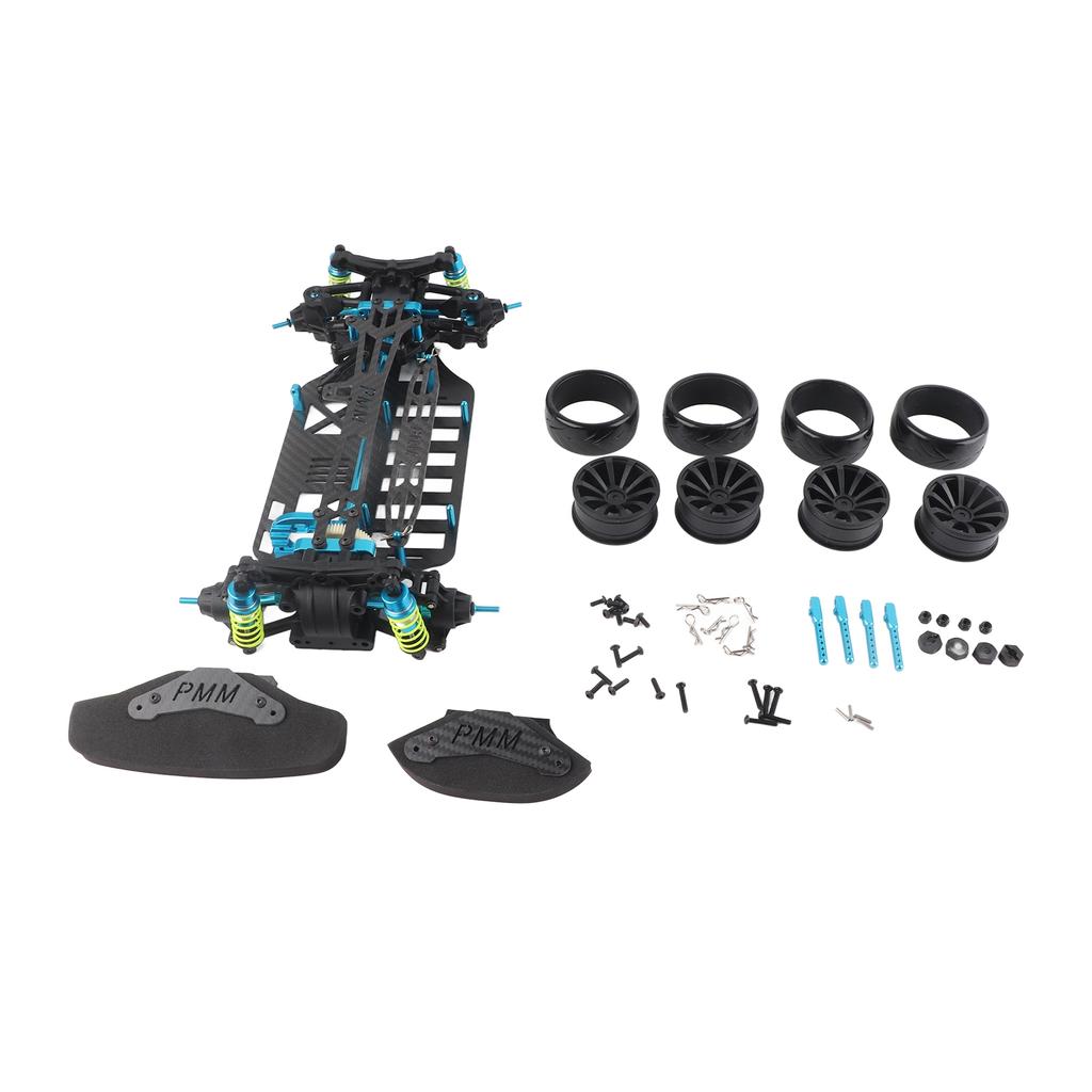 Wheelbase Frame Carbon Fiber Chassis Bumper for TT01TT01E 110 RC Car Model