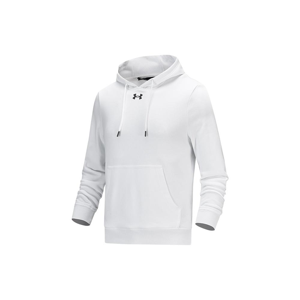 Under Armour Hustle Fleece Hoodie White Men s 21600303-100 XXL