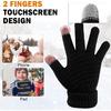 ONESING Kids Knit Gloves - Stretchy Gloves for Boys Girls Winter, Solid Finger Gloves for Children