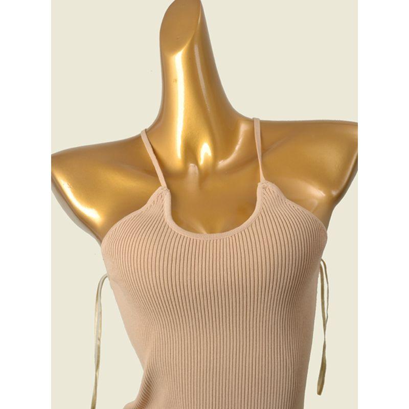 American Brand Sexy Halterneck U-Collar Thread Fitted Camisole Sexy Beauty Back Knitting Export Vest Tops