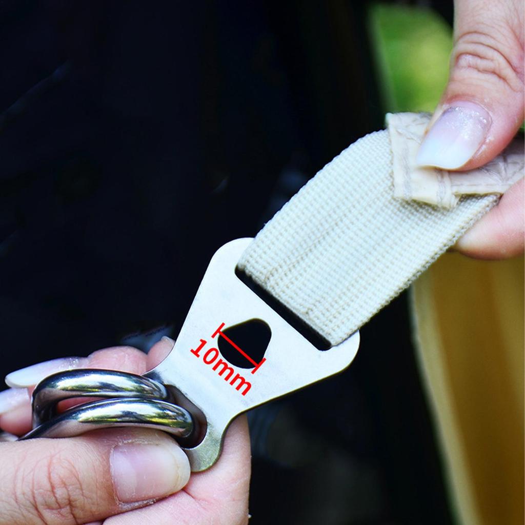 304 Edelstahl Windschlaufe, Zeltversteller, Windschlaufe Campingseil-Schnalle, Zeltbefestigungszubehör Zelt Schnellknoten-Schnalle