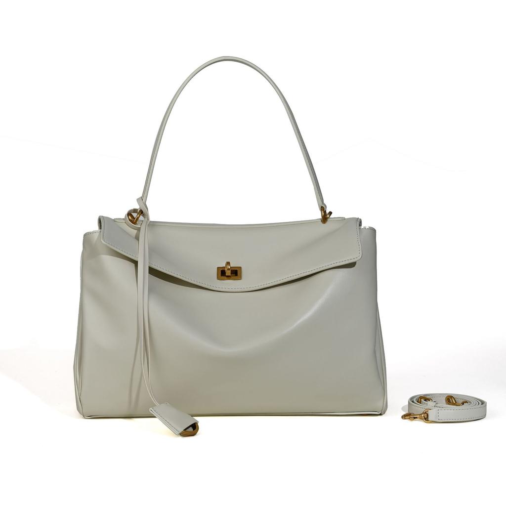 2026 New Bag Top Layer Cowhide Rodeo Tote Bag High-end And Versatile Niche Large Capacity Genuine Leather Women's Bag